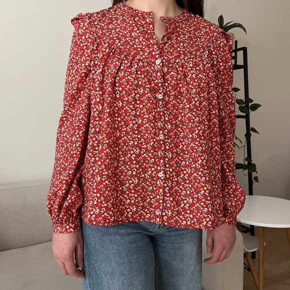 Greylin Floral Blouse - Picture 2 of 5